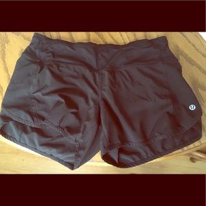 Barely worn, size 4, Lululemon running shorts
